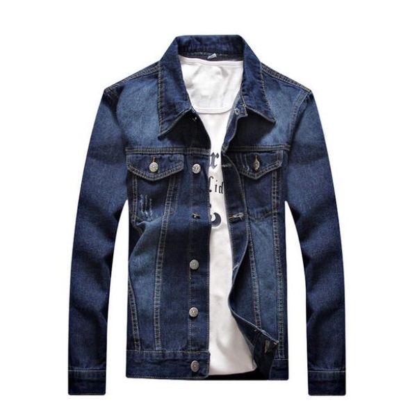 

3 colors spring mens designer denim jacket men super quality casual coats 3 styles fashion brand mens designer jacket for male, Black;brown