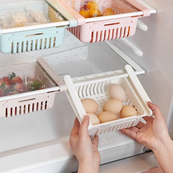 

refrigerator plastic storage basket drink drawer storage box kitchen debris finishing box