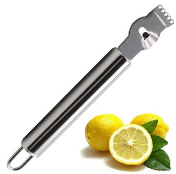 Из нержавеющей стали Фрукты Peelers Лимонный Оранжевый Zester Citrus Терка Metal Цанги Lime Zest Пилинг нож инструмент