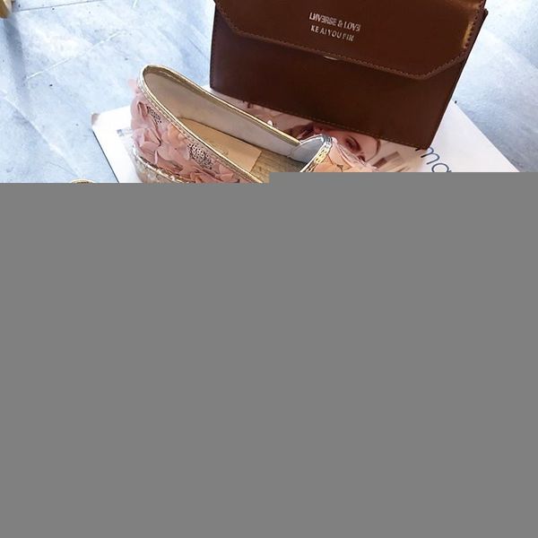 

espadrilles designer pearl spring women shoe fisherman shoe canvas slip-on casual comfortable casual woman flats loafersl26, Black