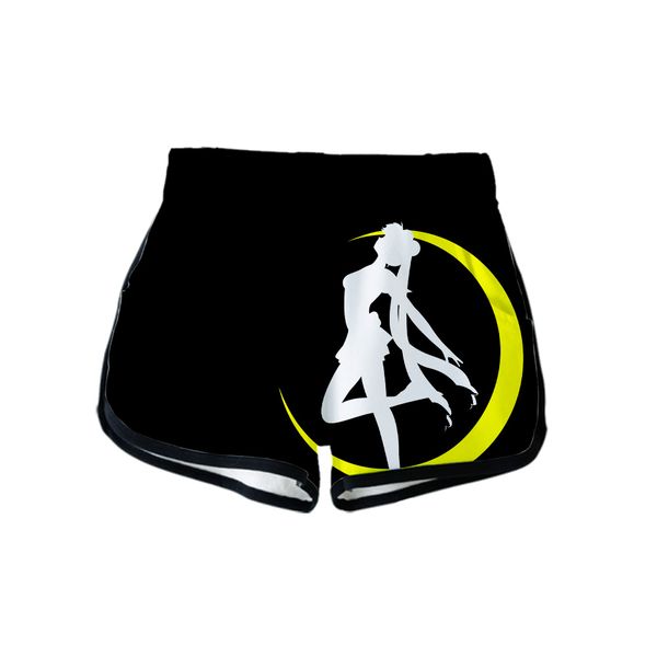 

sailor moon 3d printed women shorts fashion streetwear shorts 2019 new arrival girls casual trendy summer wear, White;black