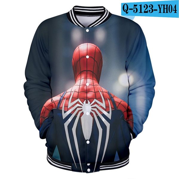 

человек-паук вдали от дома 3d куртка детская 2019 года мода горячая зимняя куртка дети новый стиль мода повседневная 3d одежда, Black