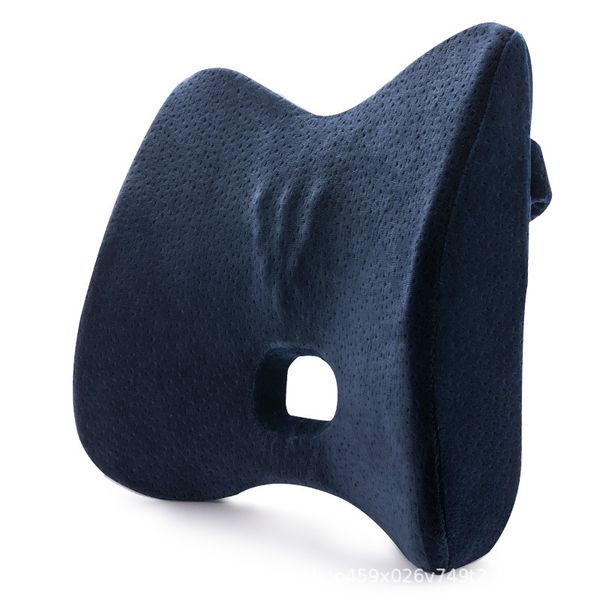 

1 piece ergonomic design back pillow bamboo charcoal comfortable massage memory foam car seat office chair back support cushion