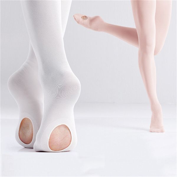 

girls convertible ballet tights microfiber dance stockings seamless women ballet pantyhose, Black;white