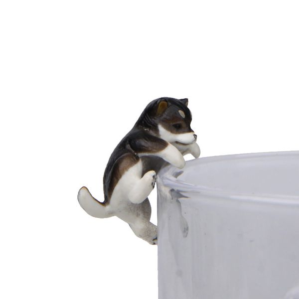 

mini dog animal shape doll hanging on mug cup rim pendant ornament deskhome decoration