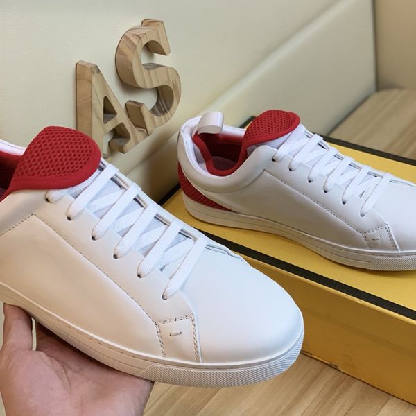 

2020 men's latest leather sneakers, comfortable feet, breathable casual shoes, Black