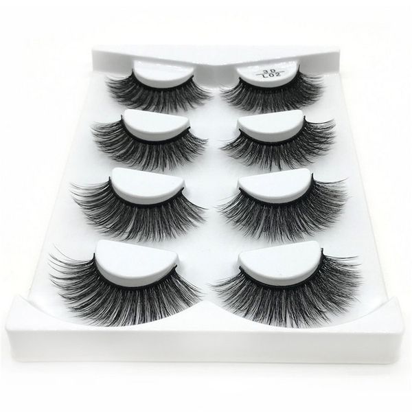 

40 pairs 3d mink lashes natural long false eyelashes dramatic volume fake lashes makeup eyelash extension silk eyelashes