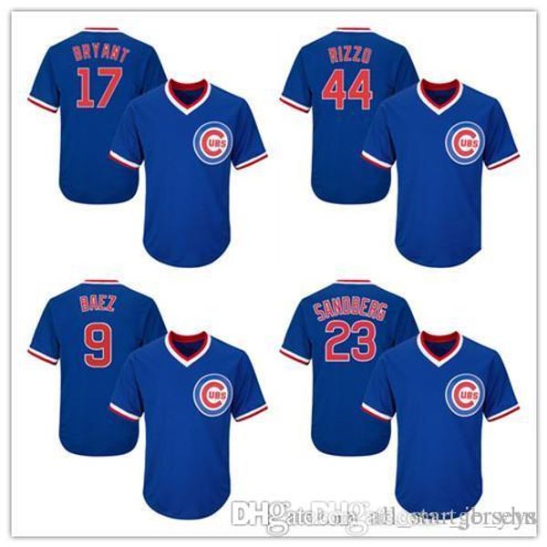 

mens 23 Ryne Sandberg Rerto Mesh Cubs Baseball Jerseys Chicago 7 Kris 44 Anthony Bryant Rizzo 9 Javier Baez 12 Kyle Schwarber jerseys