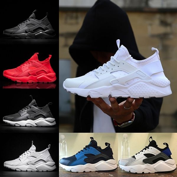 

huarache 4 1 running shoes for mens womens runs triple white black red huaraches men casual sport trainer sneakers size 36-45