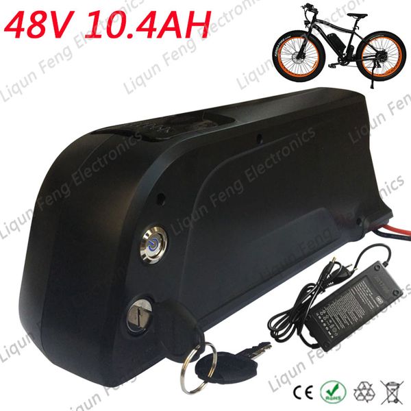 Roller Neue Wasserflaschenbatterie 500W 750W Elektrofahrradbatterie 48V 10AH Lithium mit BMS 54,6V 2A Ladegerät Kostenloser Versand.