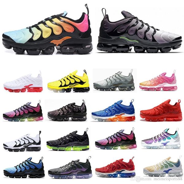 

new 2019 mens shoe sneakers tn plus breathable air cusion desingers casual running shoes new arrival color us5.5-11 eur36-45