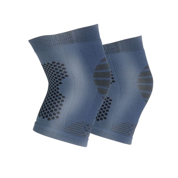 

1 pair elastic knee pads nylon sports fitness kneepad fitness gear patella brace running basketball volleyball support p, Black;gray