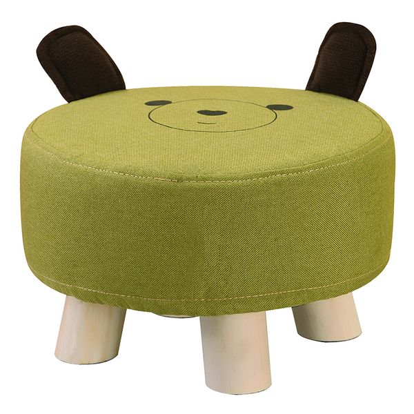 

solid wood stool home cartoon stool sofa bench pad footstool cute animal wooden bench children baby
