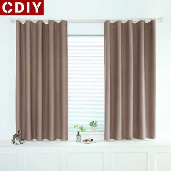 

cdiy modern short curtains window kitchen blackout curtains for living room bedroom soild treatments for door balcony
