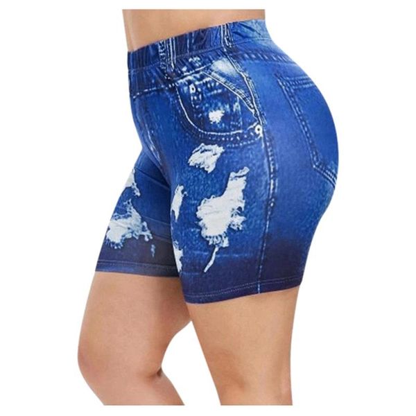 

women's shorts fashion print women summer casual bike for lady high waist compression workout leggings basic capris #6.13, White;black