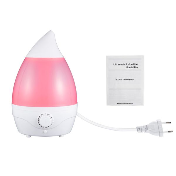 

humidifier ultrasonic whisper-quiet operation aroma diffuser 7 color led lights auto shut-off 2l tank last all night