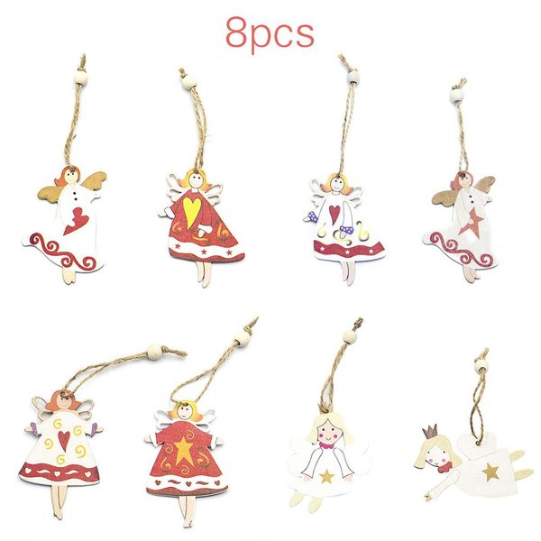 

mini wooden christmas tree ornaments figures advent calendar stuffers fillers hanging vintage miniature decorations