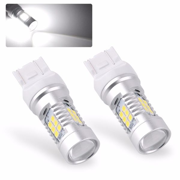 

2 ampoules t20 w21/5w 7443 -- anti erreur odb -- 6000k blanc white 21 smd led 12v