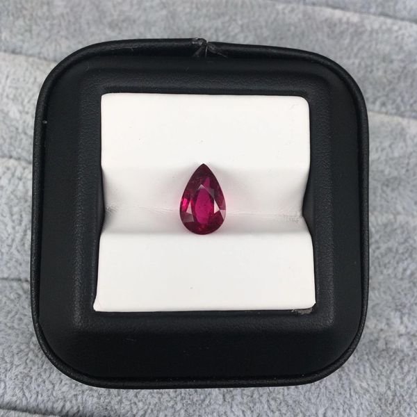 

меле натуральный красный рубеллит для изготовления ювелирных изделий,3.12 карат огранки груша 8.сезон 8 эпизод 11.7х5.6мм loose драгоценных, Black