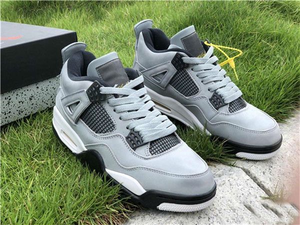 

4 iv cool grey white low men basketball shoes trainers sports low sneakers outdoor