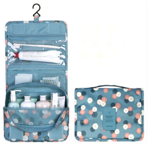 

hanging toiletry storage bag wash supplies organizer travel portable cosmetics case bathroom waterproof folding make up bags