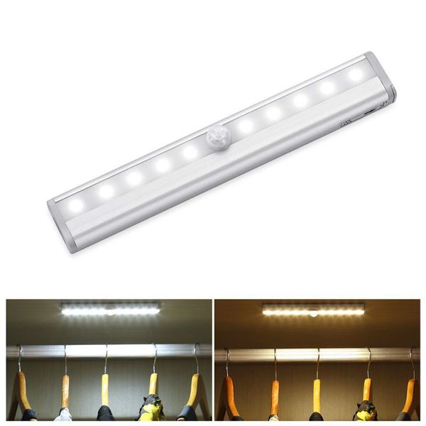2019 Motion Sensor Night Light Potable 10 Led Closet Lights