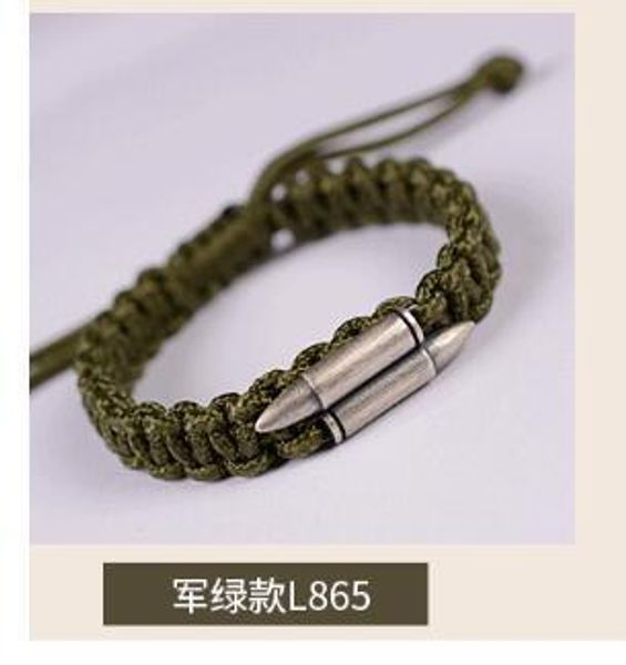 

dragon knot bracelet outdoor simple umbrella rope bracelet 925 sterling silver new men's fans, Black