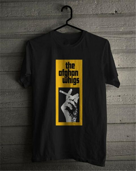 

афганские виги одиночной стежки 90с группа t-shirt tag new top сша slim fit tee shirt, White;black