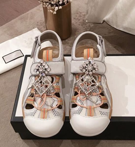 

Newset Сандалии Блестящие Бриллианты Леди Лето Женщины Унисекс Дизайнерские Сандал