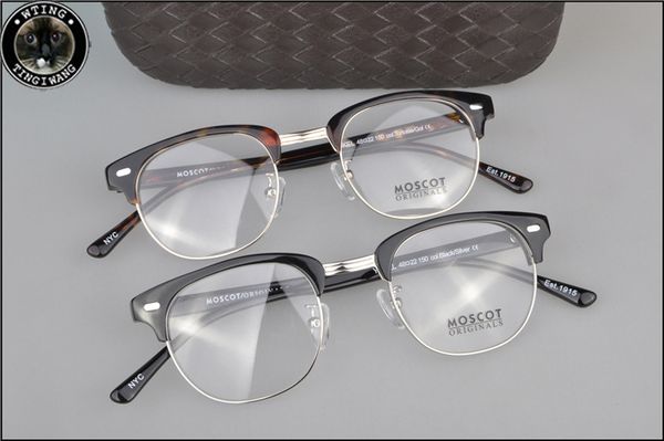 

new arrived retro vintage brand moscot yukel johnny depp prescription glasses optical eyeglasses spectacle frame, Black
