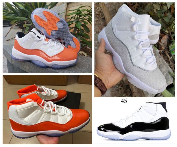 

latest high 11 space jam florida men basketball shoes white orange 11 wmns orange trance outdoor trainer sneakers shoes size7~13 with box