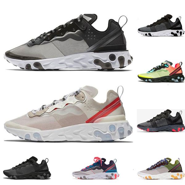 

2019 55 87 36 45 react element running men womens hyper fusion solar triple black white royal red sports sneakers shoes size