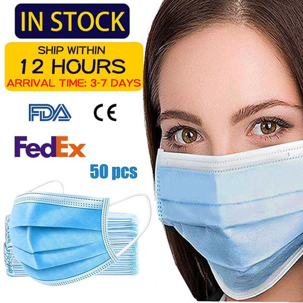 

в наличии! fda ce сертифицированная одноразовая защитная маска meltblown nonwoven 3 layer mask fedex доставка 3-7 дней