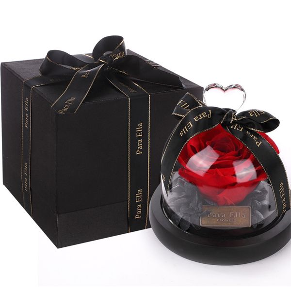 

flower rose with gift box for valentine's day artificial flowers home wedding decoration gift box wreath crafts