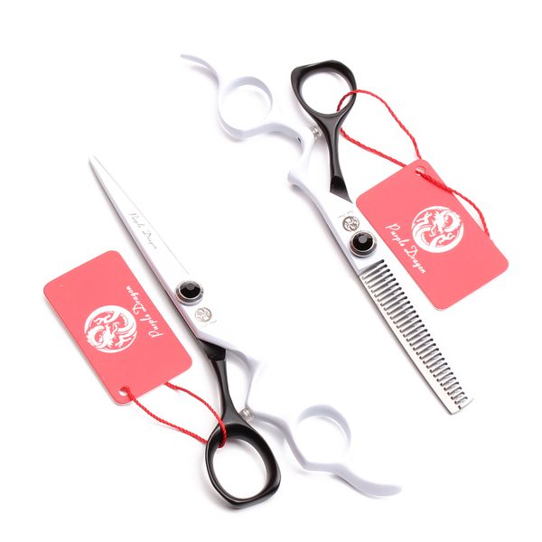 

6" 17.5cm japan titanium purple dragon cutting shears thinning scissors haircut set hairdresser's scissors professional hair sciss