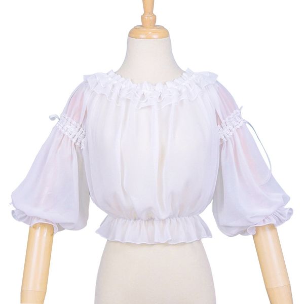 

lolita with long-sleeved lolita shirt, bottom shirt,shoulder-sleeved lace jacket, Black;red