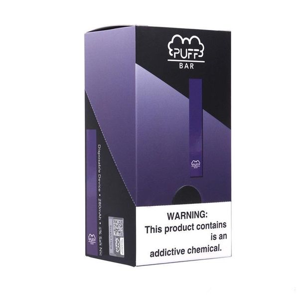 

Новая Puff Бар Пустые упаковки одноразовое устройство Pod Starter Kit 280mAh Аккумулятор 1,3 мл Картридж Vape Пустой Pen