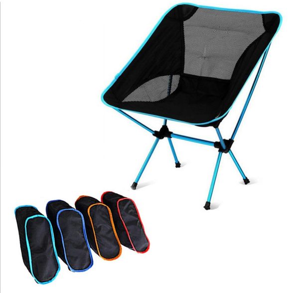 

portable aluminum folding chair outdoor fishing seat camping picnic climbing bbq seat fishing painting tool ultra light
