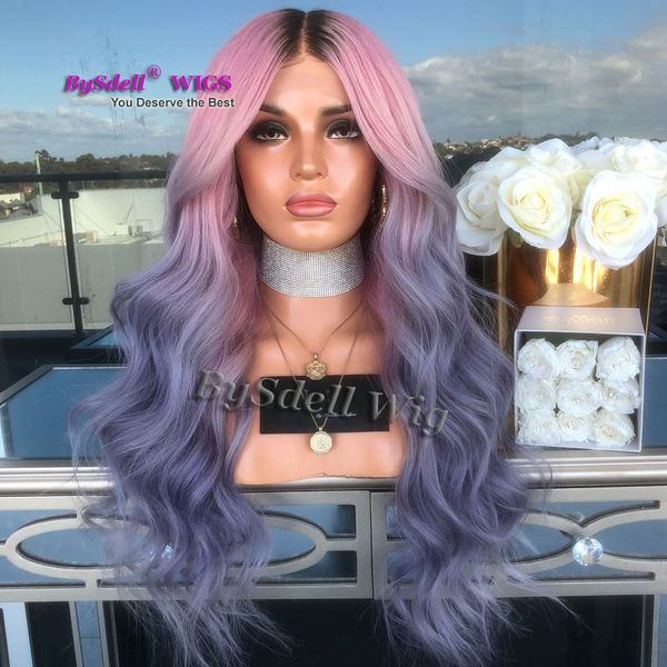 Hot Sale Pink Ombre Grey Color Hair Wig With 1inch Extreme Short
