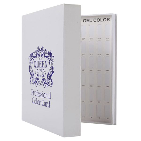 

120 tips professional gel polish display book chart for nail art design manicure for ing