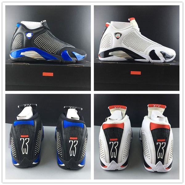 

2019 Supre Basketball Shoes 14s Black White Designer Sneakers Real Carbon Fiber Mens Outdoor Sports Shoes Size 7.5-13