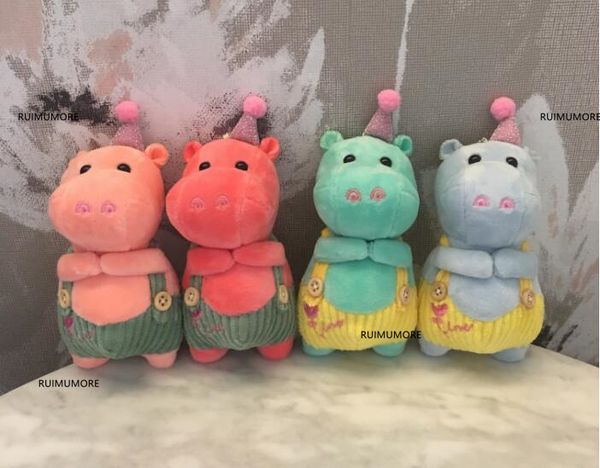 

11cm hippo plush toy doll , wedding bouquet stuffed gift plush toy