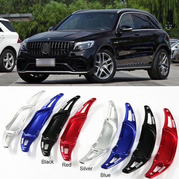 

2pcs car steering wheel shift paddle shifter extension for benz amg glc63 glc43