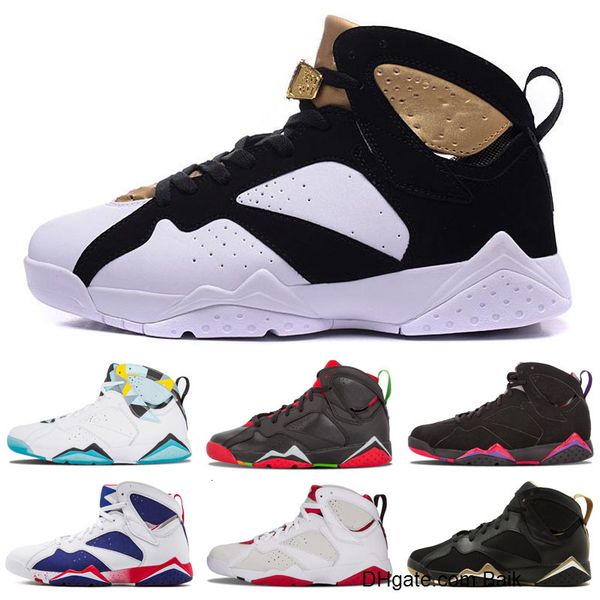

7s jumpman 7 men women kids basketball shoes pure money hare bunny raptor french blue bordeaux verde black red white blue sneakers