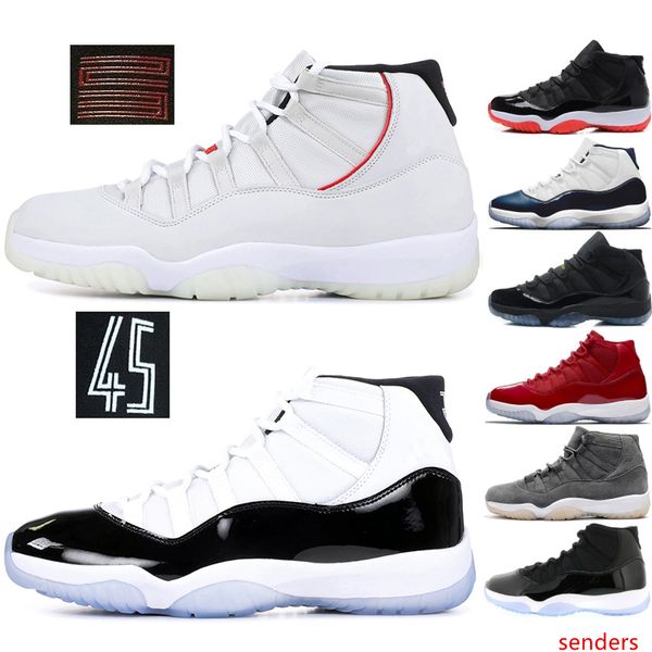 

concord 11 11s mens basketball shoes space jam platinum tint high gym red win like 96 xi designer shoes sports snerkers us 5-11