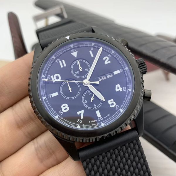 

авиатор 8 curtiss уорхок кварц hardlex черный циферблат классический rubber band мужские часы часы арабские цифры маркеры hour наручные часы, Slivery;brown