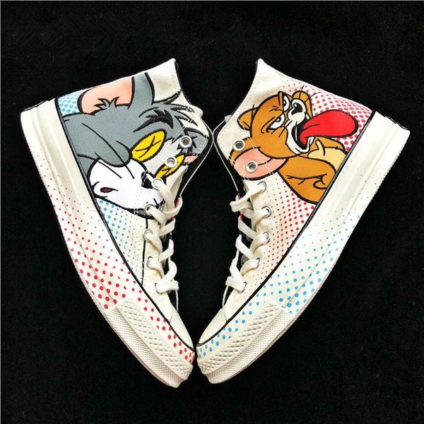 

2019 canvas shoes tom and jerry casual fashion canvas designer running skateboard shoes sneakers high-canvas shoes 35-41