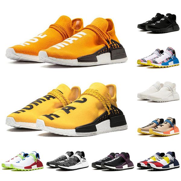 

with socks good quality orange human race running shoes for men women blue core balck cream yellow equality sports sneakers mens trainers