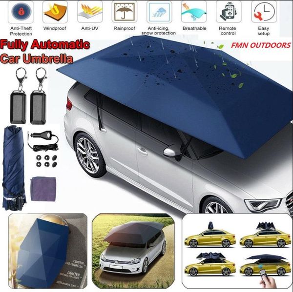 

automatic canopy sun shelter car umbrella tent remote controlled waterproof anti uv sunshade tent roof cover portable