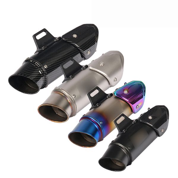 

motorcycle 51mm 60mm exhaust pipe racing escape tip muffler universal exhaust pipe for zx10r ninja 300 250 z800 mt-07